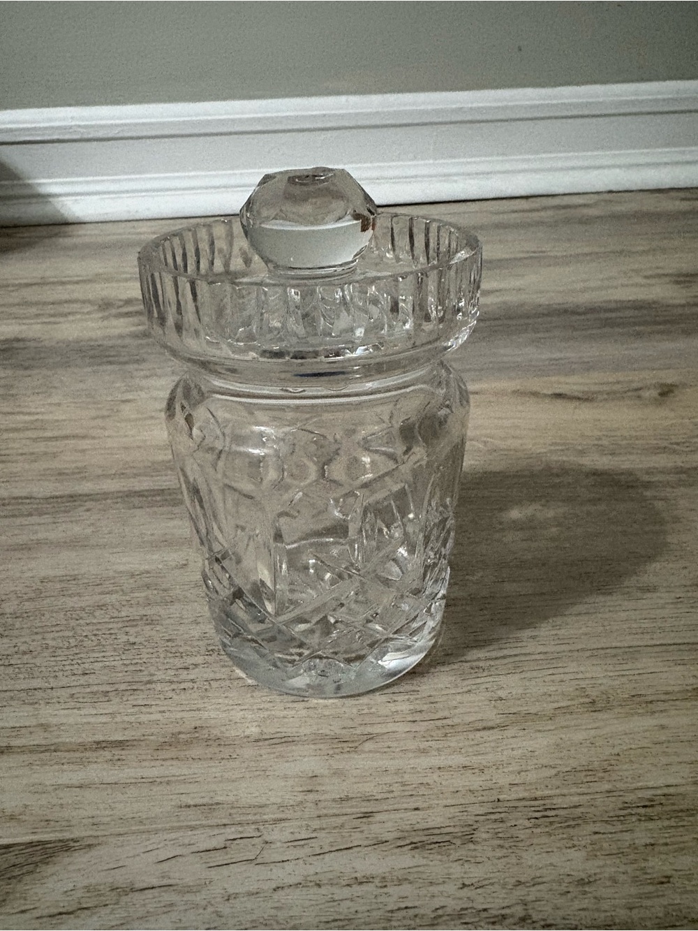 Vintage Waterford Lismore Crystal Biscuit Barrel